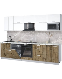 Кухонный гарнитур Интерлиния Мила Лайт 3.0-ПМ2