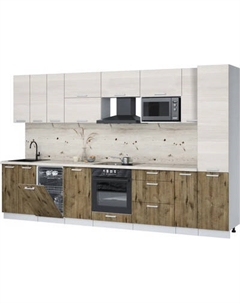 Кухонный гарнитур Интерлиния Мила Лайт 3.4-ПМ4