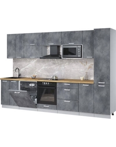 Кухонный гарнитур Интерлиния Мила Лайт 3.2-ПМ2