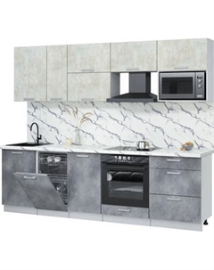 Кухонный гарнитур Интерлиния Мила Лайт 2.6-ПМ4