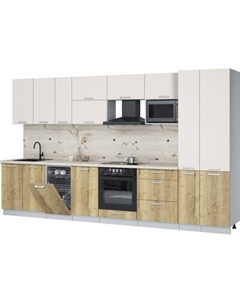 Кухонный гарнитур Интерлиния Мила Лайт 3.6-ПМ4