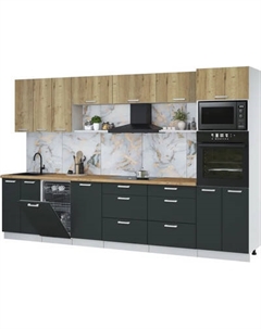 Кухонный гарнитур Интерлиния Мила Лайт 3.3-ПМ3