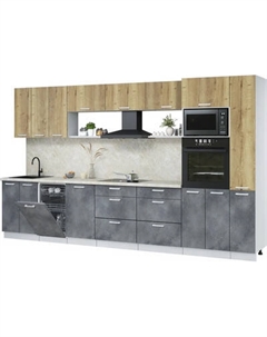 Кухонный гарнитур Интерлиния Мила Лайт 3.6-ПМ3