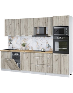 Кухонный гарнитур Интерлиния Мила Лайт 2.9-ПМ3