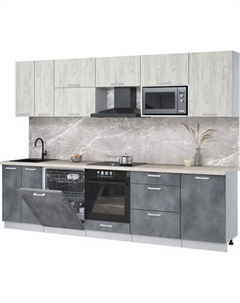 Кухонный гарнитур Интерлиния Мила Лайт 2.9-ПМ2