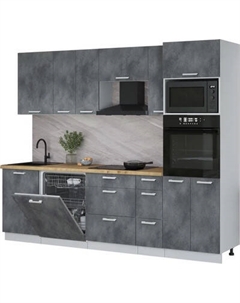 Кухонный гарнитур Интерлиния Мила Лайт 2.6-ПМ1