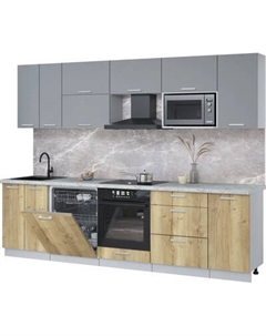 Кухонный гарнитур Интерлиния Мила Лайт 2.8-ПМ2