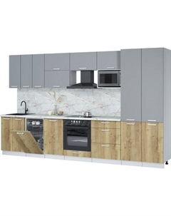 Кухонный гарнитур Интерлиния Мила Лайт 3.5-ПМ4