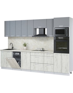 Кухонный гарнитур Интерлиния Мила Лайт 3.1-ПМ3