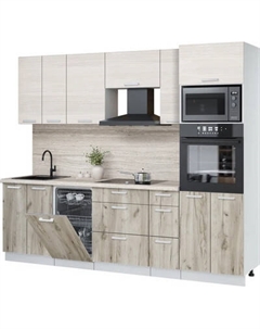 Кухонный гарнитур Интерлиния Мила Лайт 2.55-ПМ3