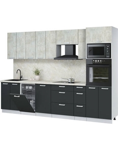 Кухонный гарнитур Интерлиния Мила Лайт 3.0-ПМ3