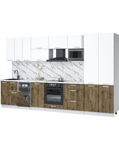 Кухонный гарнитур Интерлиния Мила Лайт 3.5-ПМ4