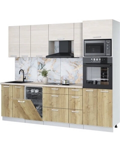 Кухонный гарнитур Интерлиния Мила Лайт 2.55-ПМ3