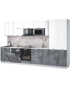 Кухонный гарнитур Интерлиния Мила Лайт 3.5-ПМ2