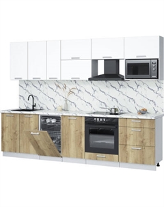 Кухонный гарнитур Интерлиния Мила Лайт 2.9-ПМ4