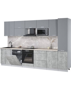 Кухонный гарнитур Интерлиния Мила Лайт 3.3-ПМ2