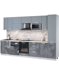 Кухонный гарнитур Интерлиния Мила Лайт 3.2-ПМ2