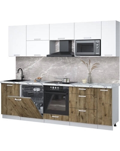 Кухонный гарнитур Интерлиния Мила Лайт 2.6-ПМ2