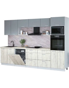 Кухонный гарнитур Интерлиния Мила Лайт 3.2-ПМ1