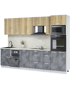 Кухонный гарнитур Интерлиния Мила Лайт 2.9-ПМ3