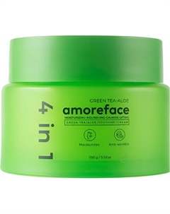 Крем для лица Amoreface Green Tea-Aloe Soothing Cream 4в1 с зеленым чаем и алоэ