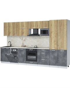 Кухонный гарнитур Интерлиния Мила Лайт 3.5-ПМ4