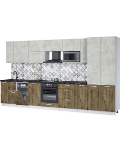 Кухонный гарнитур Интерлиния Мила Лайт 3.8-ПМ4