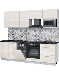 Кухонный гарнитур Интерлиния Мила Лайт 2.45-ПМ4