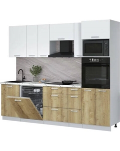 Кухонный гарнитур Интерлиния Мила Лайт 2.6-ПМ1