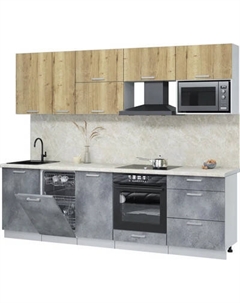 Кухонный гарнитур Интерлиния Мила Лайт 2.6-ПМ4