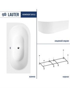 Ванна акриловая Lauter Bliss 170 L / 21201071L