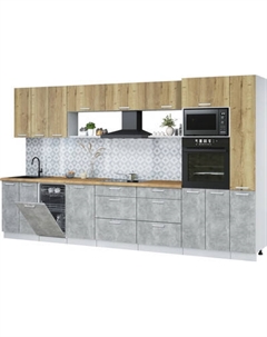 Кухонный гарнитур Интерлиния Мила Лайт 3.6-ПМ3