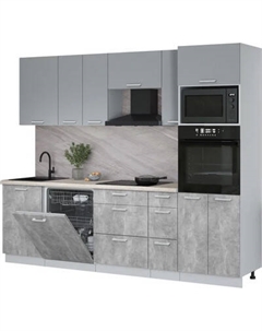 Кухонный гарнитур Интерлиния Мила Лайт 2.6-ПМ1