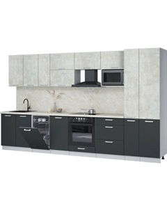 Кухонный гарнитур Интерлиния Мила Лайт 3.6-ПМ4