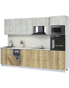 Кухонный гарнитур Интерлиния Мила Лайт 3.05-ПМ3