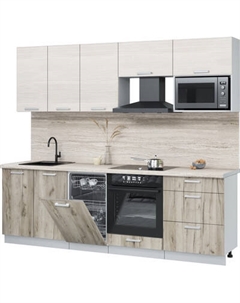 Кухонный гарнитур Интерлиния Мила Лайт 2.45-ПМ4