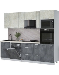 Кухонный гарнитур Интерлиния Мила Лайт 2.6-ПМ1