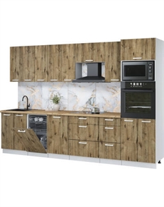 Кухонный гарнитур Интерлиния Мила Лайт 3.1-ПМ3