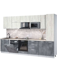 Кухонный гарнитур Интерлиния Мила Лайт 3.2-ПМ2