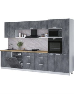 Кухонный гарнитур Интерлиния Мила Лайт 3.3-ПМ1