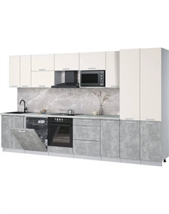 Кухонный гарнитур Интерлиния Мила Лайт 3.6-ПМ2