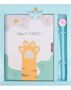 Записная книжка Darvish Милые лапки. С ручкой / DV-14625C