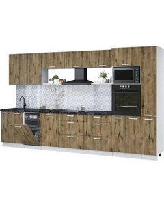 Кухонный гарнитур Интерлиния Мила Лайт 3.6-ПМ3