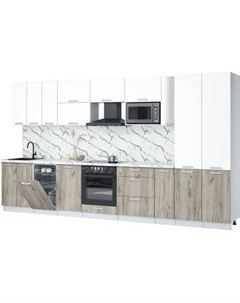 Кухонный гарнитур Интерлиния Мила Лайт 3.8-ПМ4