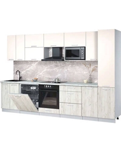 Кухонный гарнитур Интерлиния Мила Лайт 3.2-ПМ2