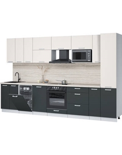 Кухонный гарнитур Интерлиния Мила Лайт 3.4-ПМ4