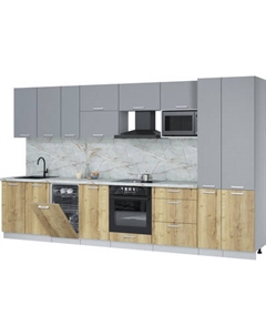 Кухонный гарнитур Интерлиния Мила Лайт 3.6-ПМ4