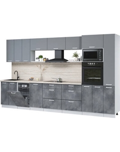 Кухонный гарнитур Интерлиния Мила Лайт 3.6-ПМ3