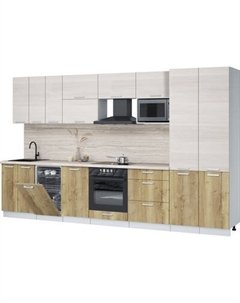 Кухонный гарнитур Интерлиния Мила Лайт 3.5-ПМ4