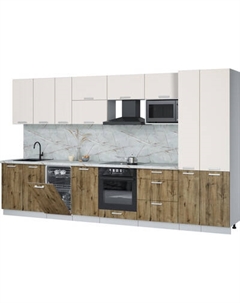 Кухонный гарнитур Интерлиния Мила Лайт 3.6-ПМ4